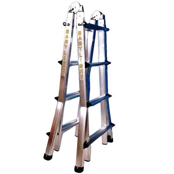 Vigna Scala Telescopica Baby Light Gradini 4+4 H.CM98-CM374 - VIGNA GRAZIANO